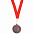 Медаль наградная на ленте  "Серебро" с логотипом в Самаре заказать по выгодной цене в кибермаркете AvroraStore