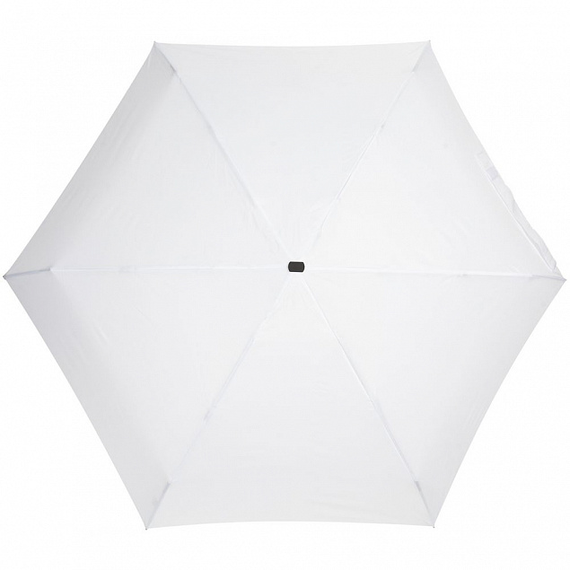 Зонт складной Five, белый с логотипом в Самаре заказать по выгодной цене в кибермаркете AvroraStore