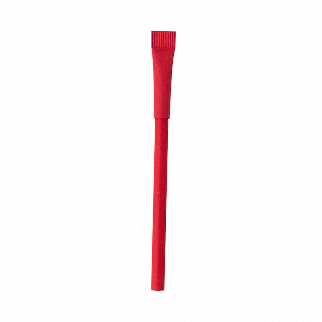 Ручка картонная Greta с колпачком - Красный PP с логотипом в Самаре заказать по выгодной цене в кибермаркете AvroraStore