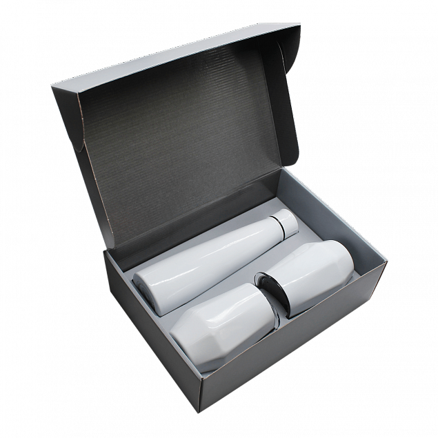 Набор New Box Е2 grey (белый) с логотипом в Самаре заказать по выгодной цене в кибермаркете AvroraStore