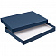 Коробка Overlap, синяя с логотипом в Самаре заказать по выгодной цене в кибермаркете AvroraStore