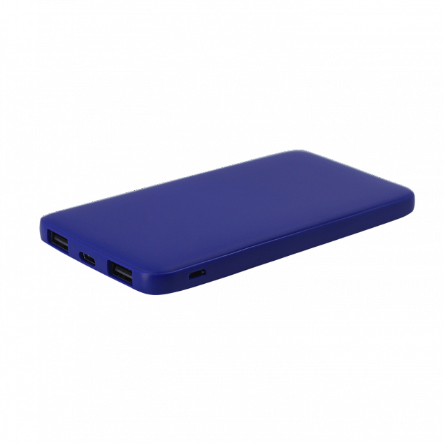 Внешний аккумулятор Bplanner Power 1 ST, софт-тач, 5000 mAh (синий) с логотипом в Самаре заказать по выгодной цене в кибермаркете AvroraStore