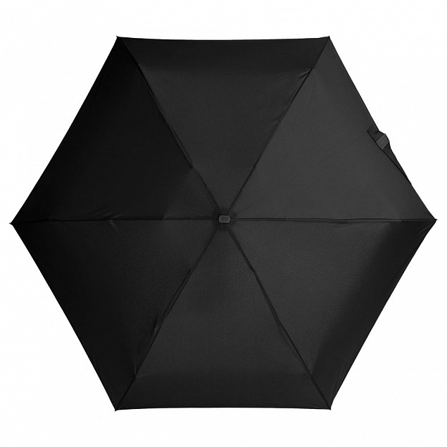 Зонт складной Five, черный с логотипом в Самаре заказать по выгодной цене в кибермаркете AvroraStore