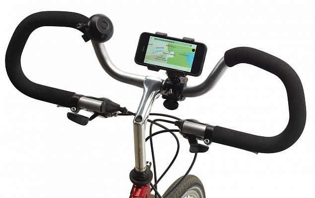 Держатель для смартфона DOWN HILL для велосипеда, черный с логотипом в Самаре заказать по выгодной цене в кибермаркете AvroraStore
