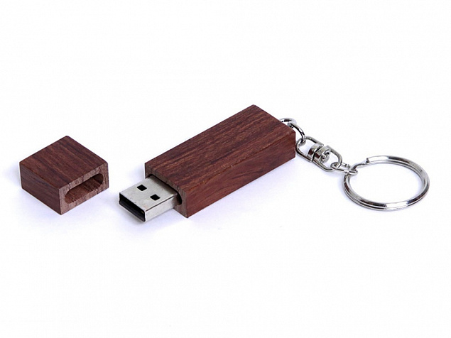 USB 2.0- флешка на 4 Гб прямоугольная форма, колпачок с магнитом с логотипом в Самаре заказать по выгодной цене в кибермаркете AvroraStore