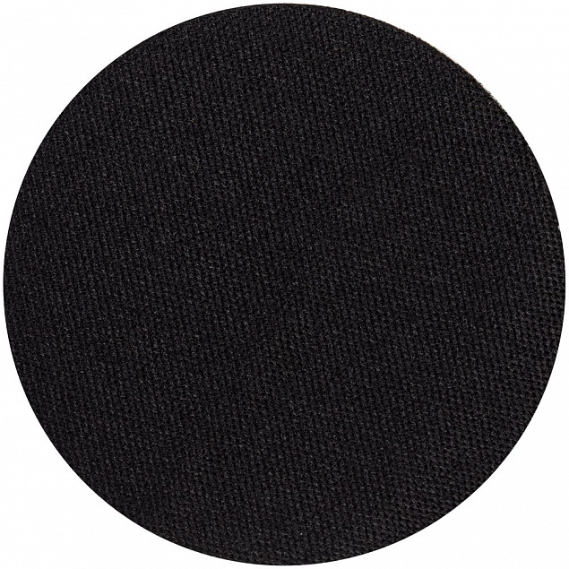 Наклейка тканевая Lunga Round, M, черная с логотипом в Самаре заказать по выгодной цене в кибермаркете AvroraStore