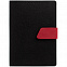 Ежедневник Strap, недатированный, черно-красный с логотипом в Самаре заказать по выгодной цене в кибермаркете AvroraStore