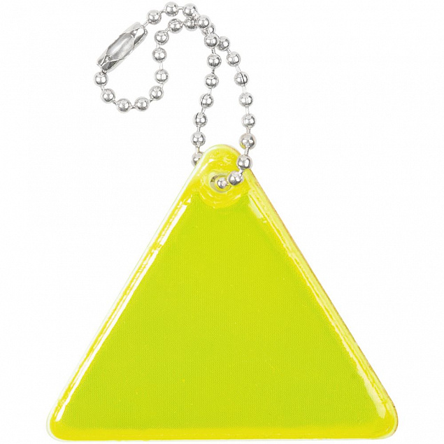 Светоотражатель Spare Care, треугольник, желтый неон с логотипом в Самаре заказать по выгодной цене в кибермаркете AvroraStore