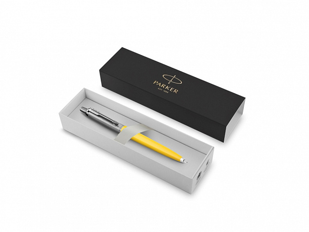 Ручка шариковая Parker «Jotter Originals Yellow» в подарочной упаковке с логотипом в Самаре заказать по выгодной цене в кибермаркете AvroraStore