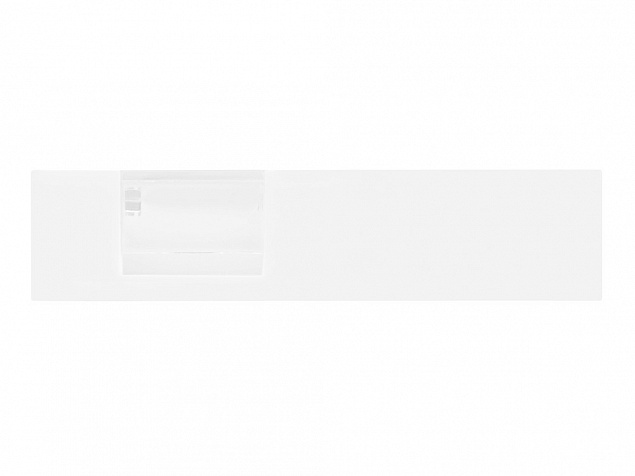 Подставка под ручку и скрепки Потакет, белый/прозрачный с логотипом в Самаре заказать по выгодной цене в кибермаркете AvroraStore