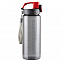 Бутылка для воды Feelsogood 600 мл, красный / серый с логотипом в Самаре заказать по выгодной цене в кибермаркете AvroraStore