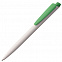 Ручка шариковая Senator Dart Polished, бело-зеленая с логотипом в Самаре заказать по выгодной цене в кибермаркете AvroraStore