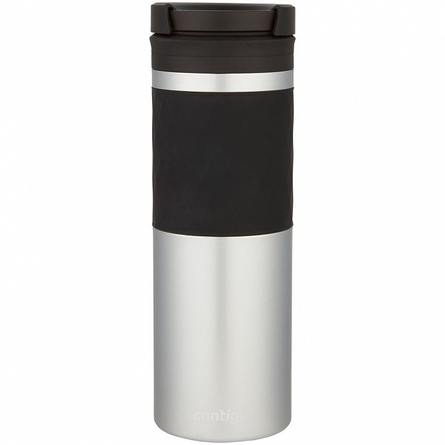Термостакан Twistseal Glaze, вакуумный, серебристый с логотипом в Самаре заказать по выгодной цене в кибермаркете AvroraStore