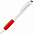 Ручка шариковая Grip, белая с красным с логотипом в Самаре заказать по выгодной цене в кибермаркете AvroraStore