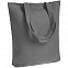 Холщовая сумка Avoska, темно-серая с логотипом в Самаре заказать по выгодной цене в кибермаркете AvroraStore