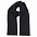 Шарф вязаный  двойной "WIND SCARF"_черный,100% акрил  с логотипом в Самаре заказать по выгодной цене в кибермаркете AvroraStore