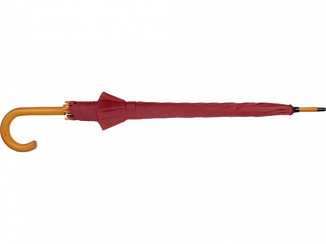 Зонт-трость Радуга, бордовый с логотипом в Самаре заказать по выгодной цене в кибермаркете AvroraStore
