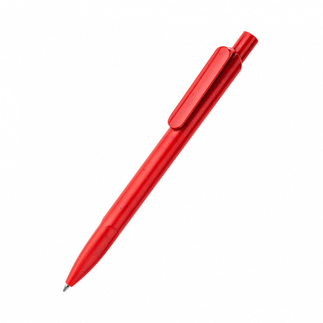 Ручка из биоразлагаемой пшеничной соломы Melanie, красная с логотипом в Самаре заказать по выгодной цене в кибермаркете AvroraStore