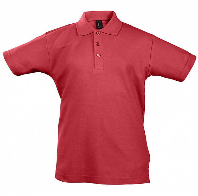 Рубашка поло детская Summer II Kids 170, красная с логотипом в Самаре заказать по выгодной цене в кибермаркете AvroraStore