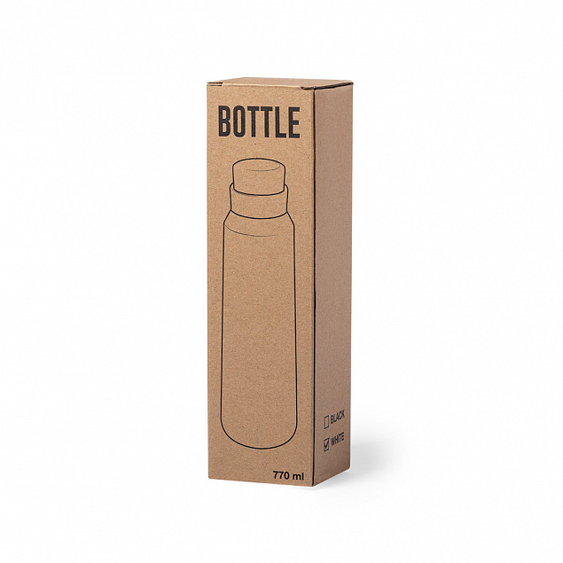 Бутылка для воды ANUKIN, черный, 770 мл, нержавеющая сталь с логотипом в Самаре заказать по выгодной цене в кибермаркете AvroraStore