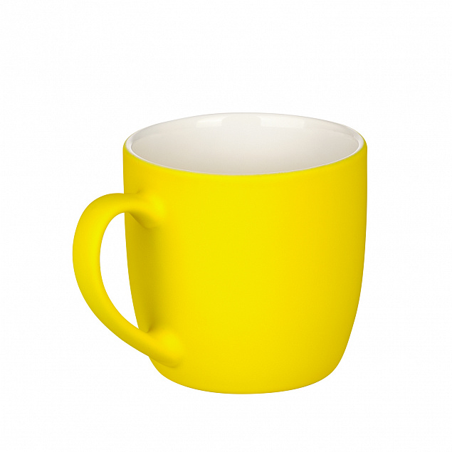 Керамическая кружка Viana, желтая с логотипом в Самаре заказать по выгодной цене в кибермаркете AvroraStore