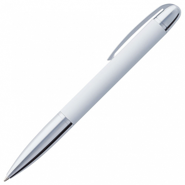 Ручка шариковая Arc Soft Touch, белая с логотипом в Самаре заказать по выгодной цене в кибермаркете AvroraStore