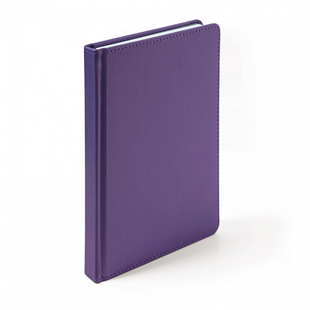 Ежедневник недатированный Campbell, А5, фиолетовый, белый блок с логотипом в Самаре заказать по выгодной цене в кибермаркете AvroraStore