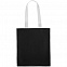Холщовая сумка BrighTone, черная с белыми ручками с логотипом в Самаре заказать по выгодной цене в кибермаркете AvroraStore