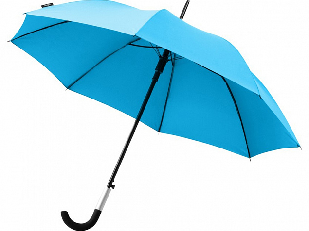 Зонт-трость Arch полуавтомат 23, аква с логотипом в Самаре заказать по выгодной цене в кибермаркете AvroraStore