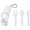 Набор "Pocket":ложка,вилка,нож в футляре с карабином с логотипом в Самаре заказать по выгодной цене в кибермаркете AvroraStore