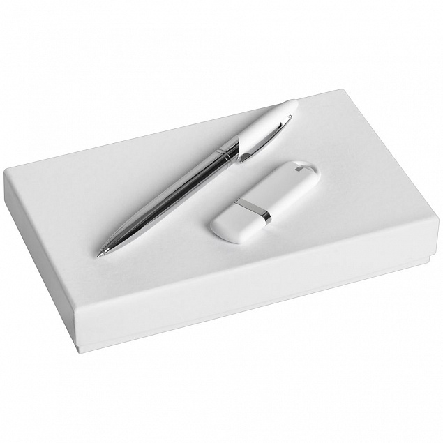 Коробка Slender, малая, белая с логотипом в Самаре заказать по выгодной цене в кибермаркете AvroraStore