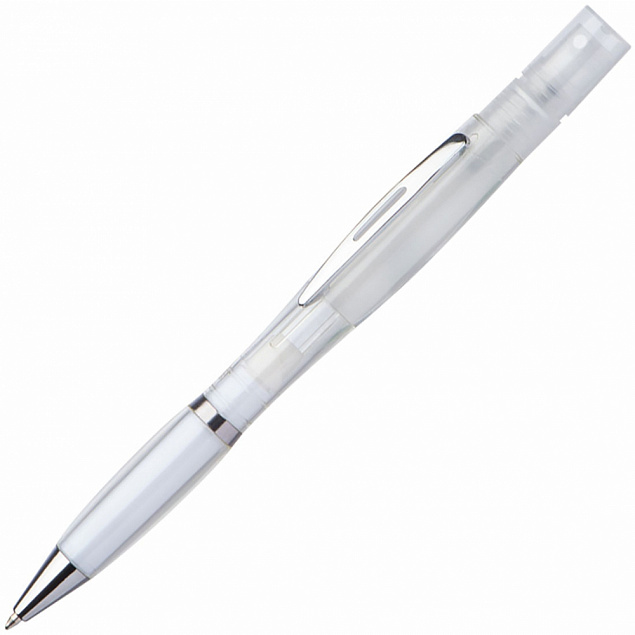 Шариковая ручка с распылителем, белая  с логотипом в Самаре заказать по выгодной цене в кибермаркете AvroraStore