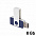 Флеш-карта TWISTA, 8Гб, темно-синий/белый с логотипом в Самаре заказать по выгодной цене в кибермаркете AvroraStore