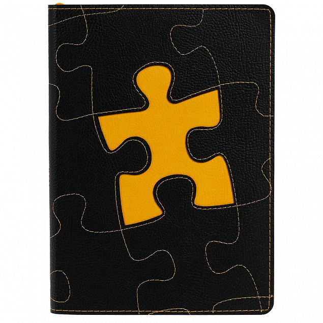 Ежедневник «Управление персоналом», недатированный, черно-желтый с логотипом в Самаре заказать по выгодной цене в кибермаркете AvroraStore