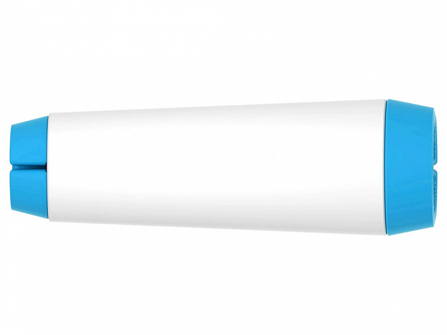 Держатель для кабеля Тwisti, голубой/белый с логотипом в Самаре заказать по выгодной цене в кибермаркете AvroraStore
