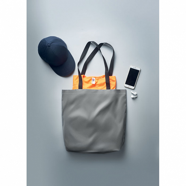 Светоотражающая сумка шопер с логотипом в Самаре заказать по выгодной цене в кибермаркете AvroraStore