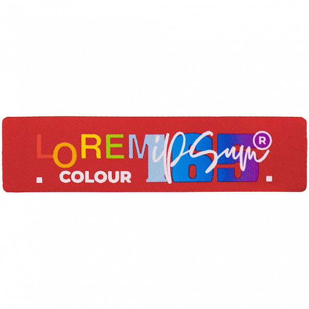 Наклейка тканевая Lunga, S, красная с логотипом в Самаре заказать по выгодной цене в кибермаркете AvroraStore