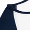 Футболка женская с длинным рукавом Milky LSL, белая с темно-синим с логотипом в Самаре заказать по выгодной цене в кибермаркете AvroraStore