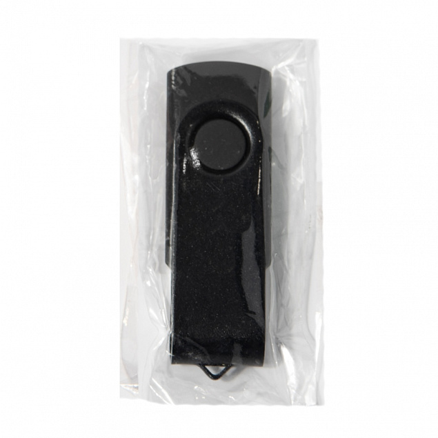 USB flash-карта DOT (8Гб), черный, 5,8х2х1,1см, пластик, металл с логотипом в Самаре заказать по выгодной цене в кибермаркете AvroraStore