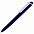 Ручка шариковая Pigra P02 Mat, темно-синяя с белым с логотипом в Самаре заказать по выгодной цене в кибермаркете AvroraStore