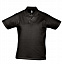 Рубашка поло мужская Prescott Men 170, черная с логотипом в Самаре заказать по выгодной цене в кибермаркете AvroraStore