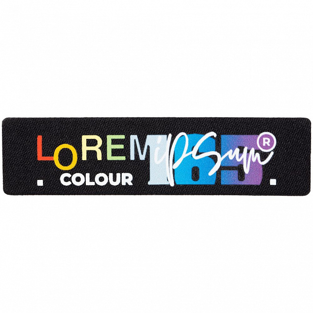 Наклейка тканевая Lunga, S, черная с логотипом в Самаре заказать по выгодной цене в кибермаркете AvroraStore