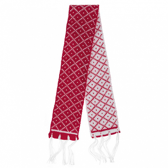 Вязаный шарфик Dress Cup, красный с логотипом в Самаре заказать по выгодной цене в кибермаркете AvroraStore
