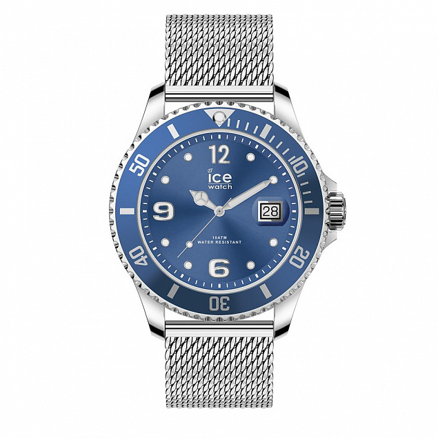 Часы наручные,синий с логотипом в Самаре заказать по выгодной цене в кибермаркете AvroraStore