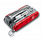 Офицерский нож SwissChamp XLT 91, прозрачный красный с логотипом в Самаре заказать по выгодной цене в кибермаркете AvroraStore