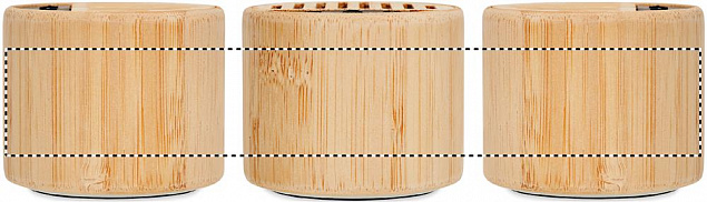 Круглый бамбуковый беспроводной с логотипом в Самаре заказать по выгодной цене в кибермаркете AvroraStore