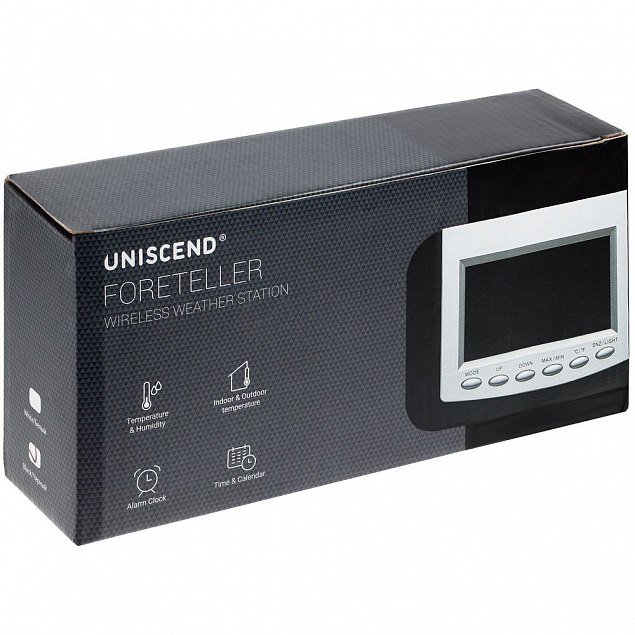 Метеостанция Uniscend Foreteller с внешним датчиком с логотипом в Самаре заказать по выгодной цене в кибермаркете AvroraStore