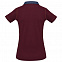 Рубашка поло женская DNM Forward бордовая с логотипом в Самаре заказать по выгодной цене в кибермаркете AvroraStore