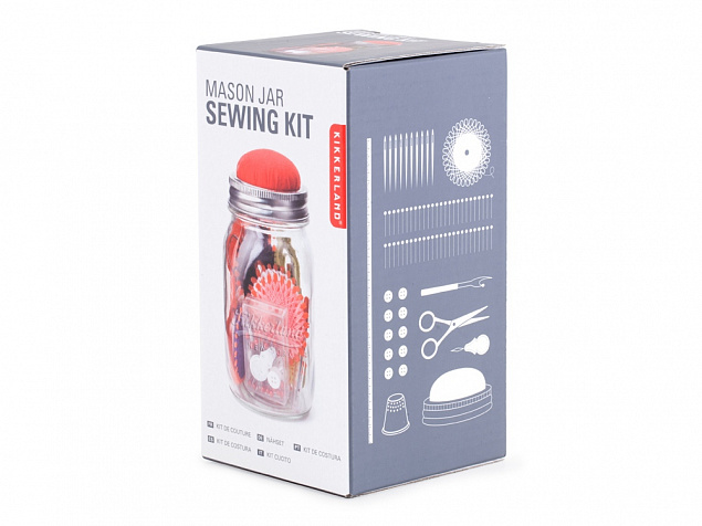 Швейный набор в банке Sewing Kit с логотипом в Самаре заказать по выгодной цене в кибермаркете AvroraStore