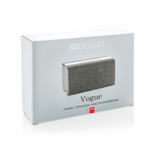 Колонка с зарядным устройством Vogue  с логотипом в Самаре заказать по выгодной цене в кибермаркете AvroraStore
